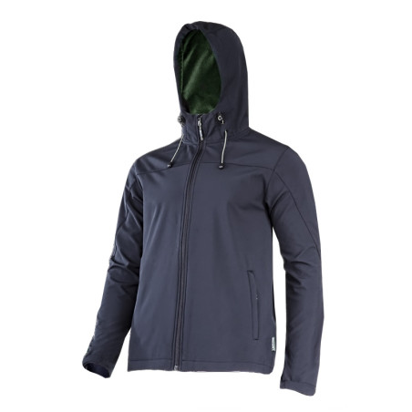 jacheta elastica cu gluga / negru - m