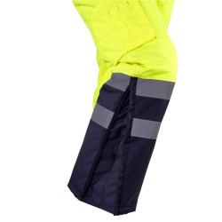 pantalon reflectorizant captusit / verde - m