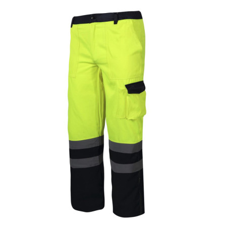 pantalon reflectorizant / verde - s