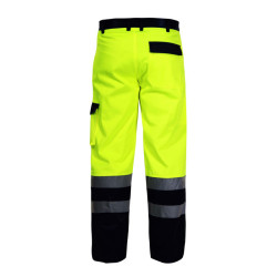pantalon reflectorizant / verde - l