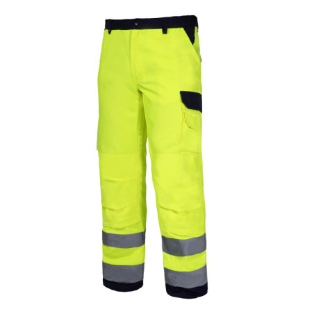 pantalon reflectorizant premium / verde - l