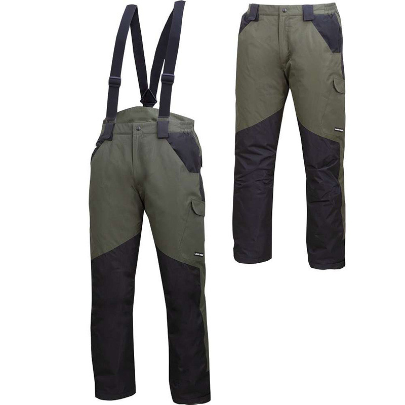 pantalon multifunctional cu bretele / kaki - s
