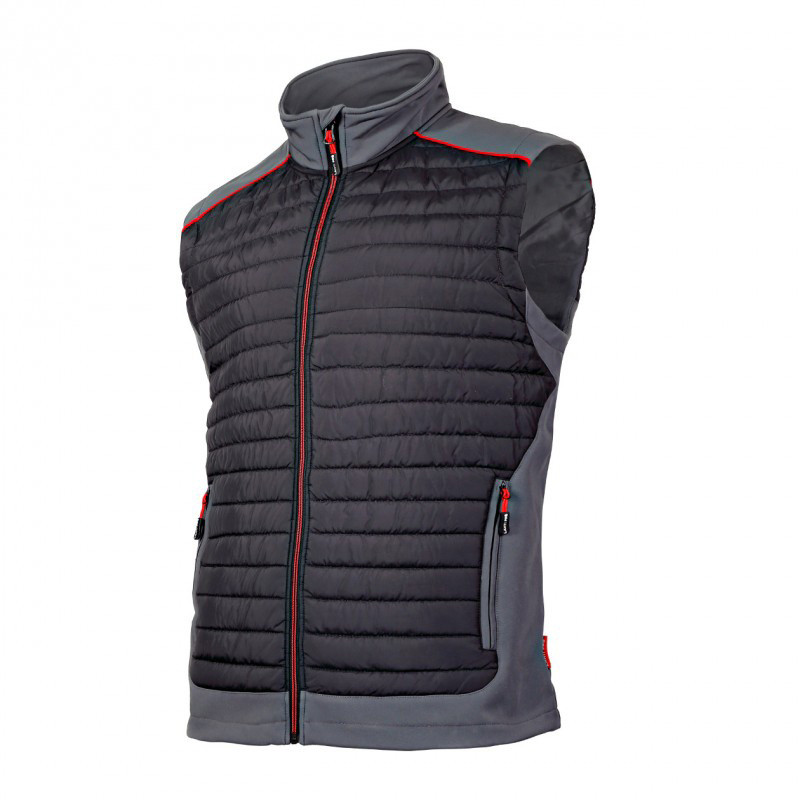 vesta matlasata / negru-gri - 3xl