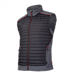 vesta matlasata / negru-gri - 3xl