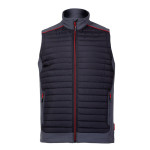 vesta matlasata / negru-gri - 3xl