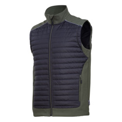 vesta matlasata / negru-kaki - l