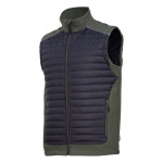 vesta matlasata / negru-kaki - l