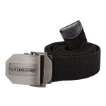 curea poliester-bumbac cu catarama metal 130cm / negru