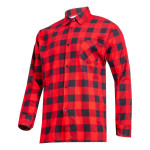 camasa flanel cu carouri / rosu - 2xl/h-188