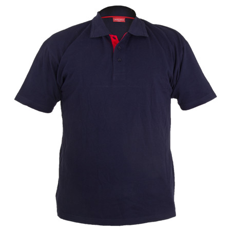 tricou bumbac polo / albastru - s