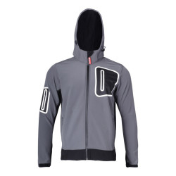 jacheta elastica cu gluga / gri - 2xl