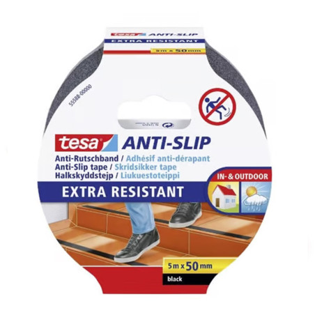 banda adeziva antiderapanta 50mm / 5m - negru