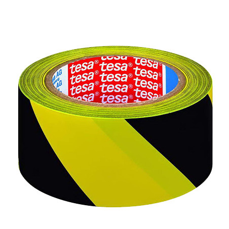 banda adeziva marcare 50mm / 33m - galben/negru