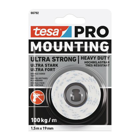 banda dubluadeziva fixare ultra extrema 19mm / 1.5m