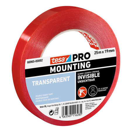 banda dubluadeziva montare invizibila 19mm / 5m