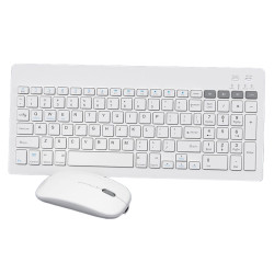 kit tastatura si mouse wireless alb omega