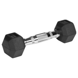 gantere dumbbell hex fonta cauciucata 2x1kg rebel activ