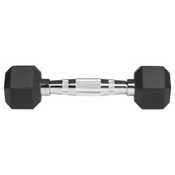 gantere dumbbell hex fonta cauciucata 2x1kg rebel activ