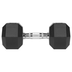gantere dumbbell hex fonta cauciucata 2x12.5kg rebel ac