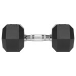 gantere dumbbell hex fonta cauciucata 2x12.5kg rebel ac