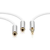 cablu 3.5 tata - 2x 3.5 mama 1.5m sentivus