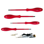 set surubelnite izolate pvc + tester auto - 5p.