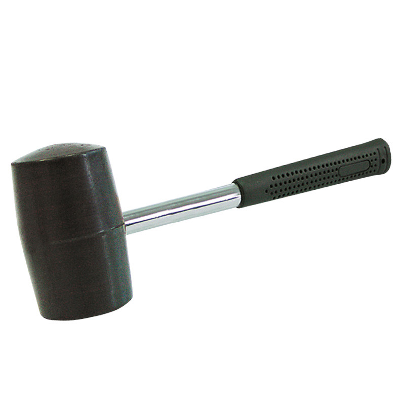 ciocan cauciuc rigid cu maner metalic 65mm / 680g