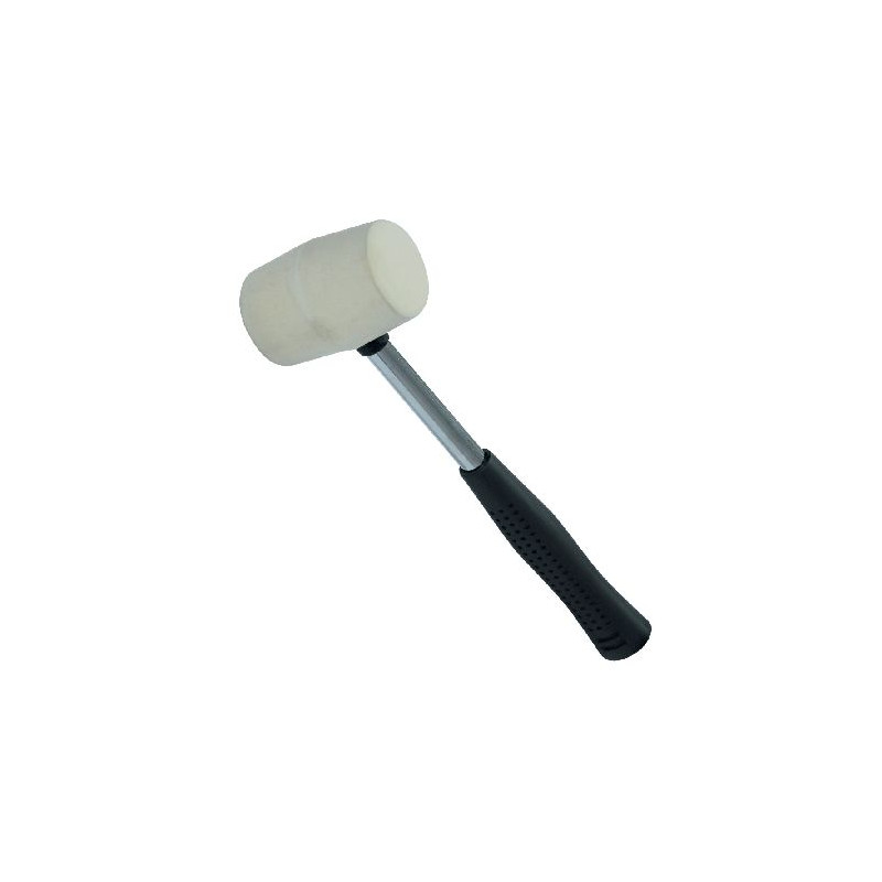 ciocan cauciuc moale cu maner metalic 65mm / 450g