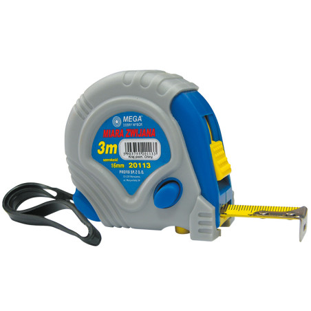 ruleta cauciucata cu triplu blocare 5mx19mm / blister