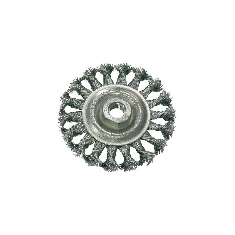 perie sarma impletita tip circular cu filet 125mm