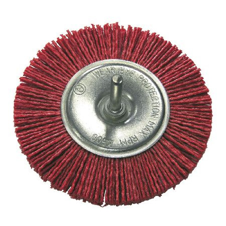 perie slefuire tip circular cu tija 75mm