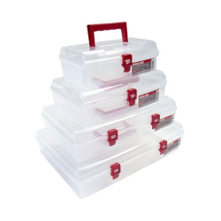 organizator cu maner 85x298x400mm / 6 casete