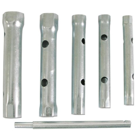 set chei tubulare duble cu tija operare 8-17mm - 6p.