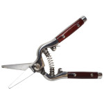 foarfeca vie alungita cu arc si maner lemn / 25mm