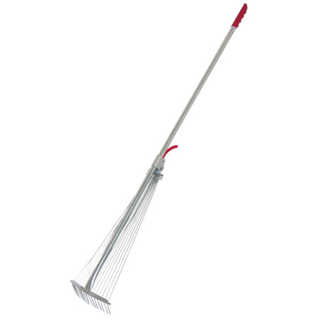 grebla metalica cu maner si reglaj latime / 15 dinti