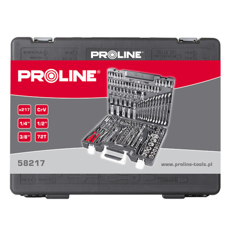 trusa tubulare si chei combinate 3.5-32mm/8-19mm- 217p.