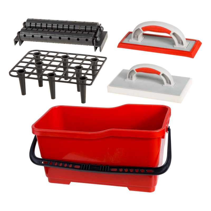 set placare cu galeata/rola/gratar/cauciuc/burete