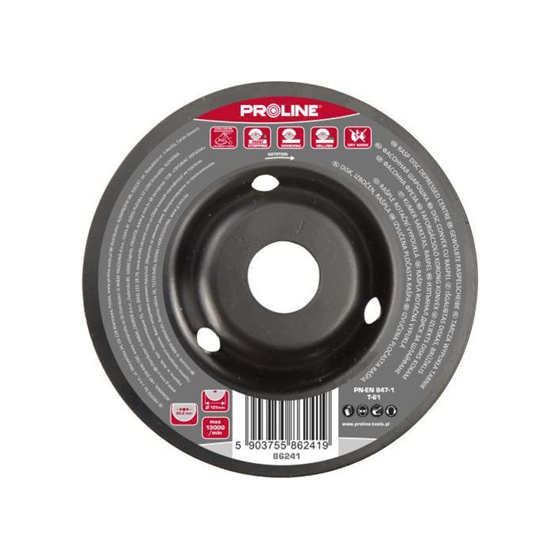 disc raspel depresat / aspru - 125mm