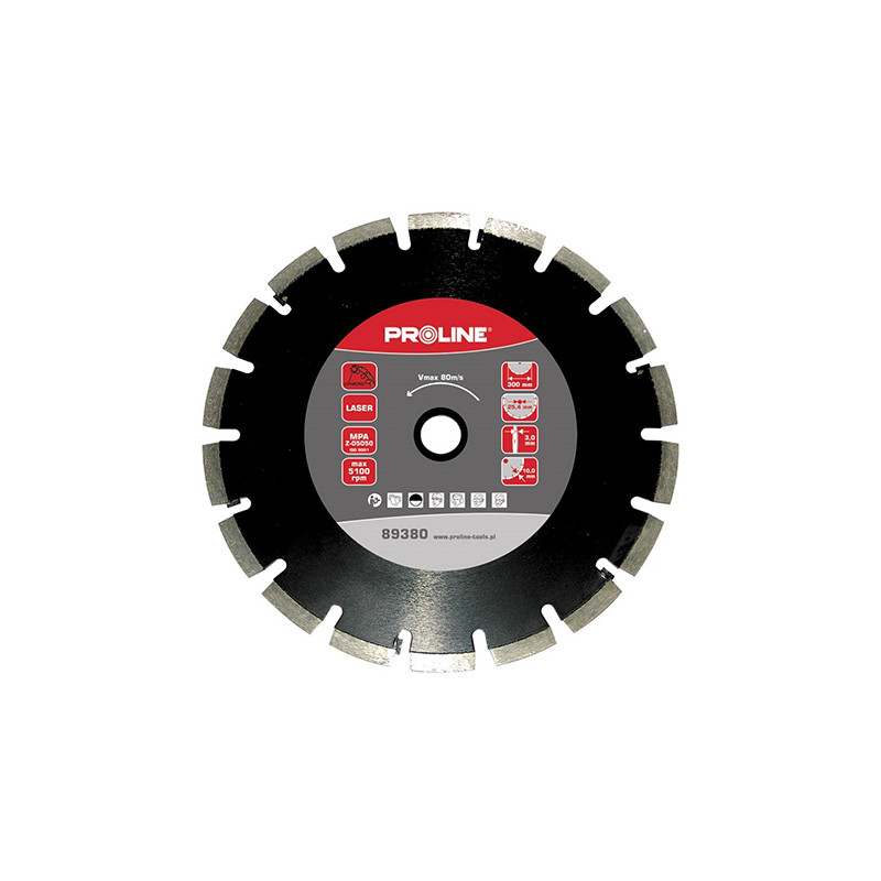 disc diamantat segmentat laser de asfalt 350mm / 25.4mm