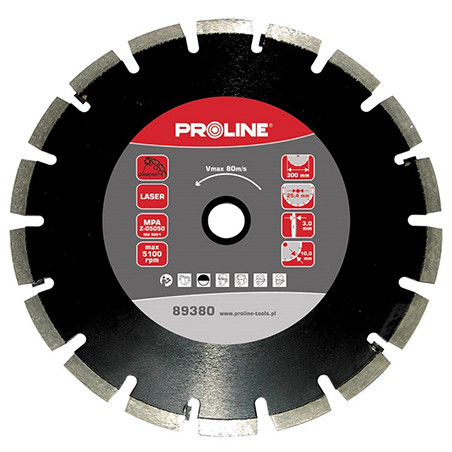 disc diamantat segmentat laser de asfalt 350mm / 25.4mm
