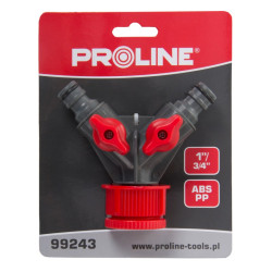 conector distribuitor cu 2 robineti 1" - 3/4" / blister