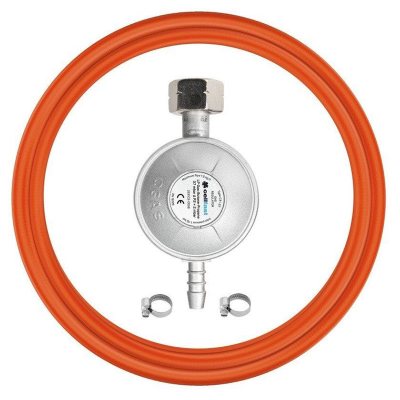 set reductor gaz cu furtun 2m si coliere
