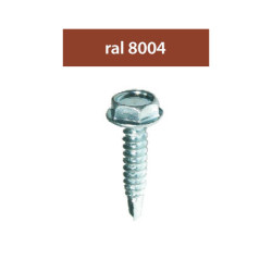 suruburi perforatoare ral8004-aramiu 4.8x28mm, 250/set