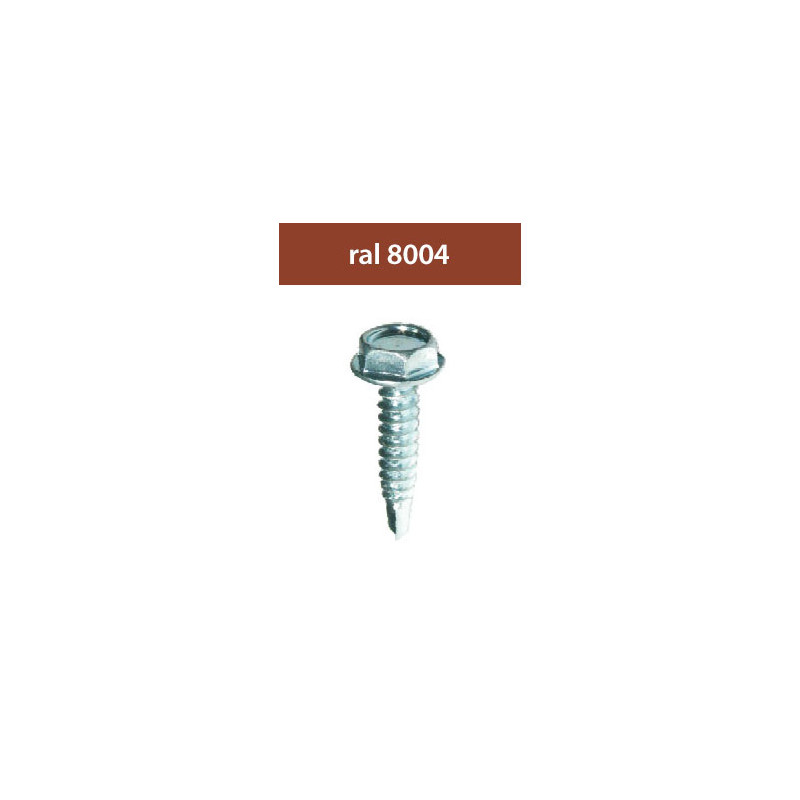 suruburi perforatoare ral8004-aramiu 4.8x28mm, 250/set