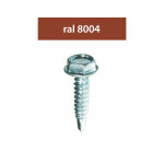 suruburi perforatoare ral8004-aramiu 4.8x28mm, 250/set