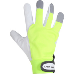 manusa piele ovina / galben-alb - 11