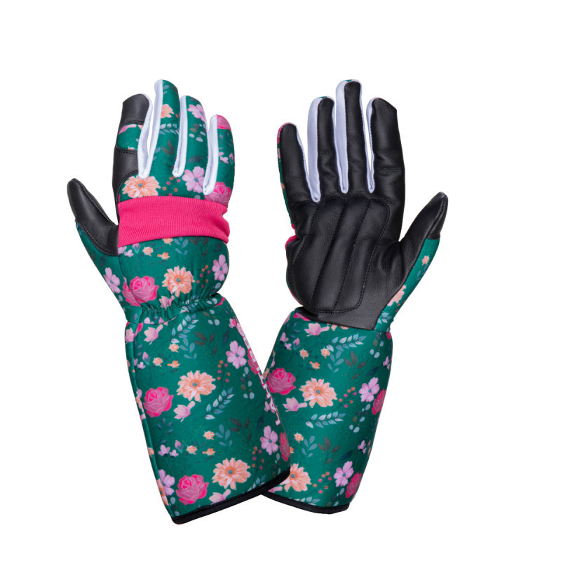 manusa piele ovina cu model si manseta lunga - 8