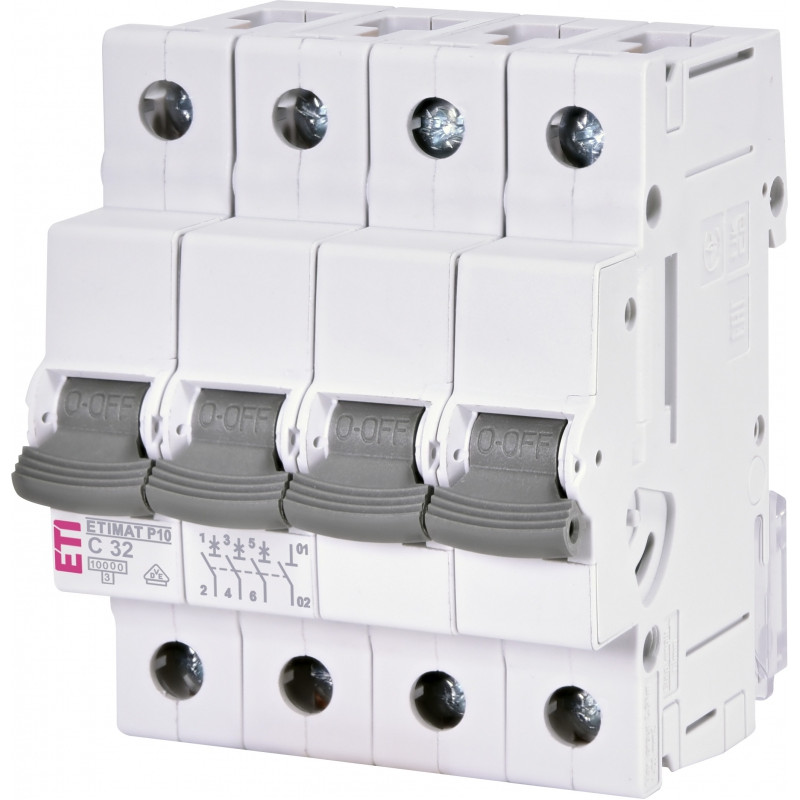 intrerupator de circuit etimat p10 3p+n c32 001901433