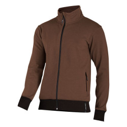 jacheta hanorac cu fermoar / maro - 3xl