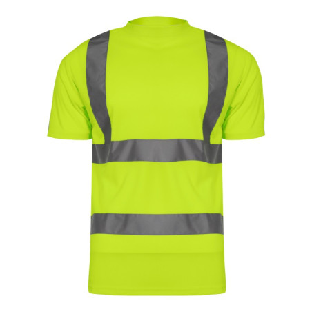 tricou reflectorizant / verde - xl
